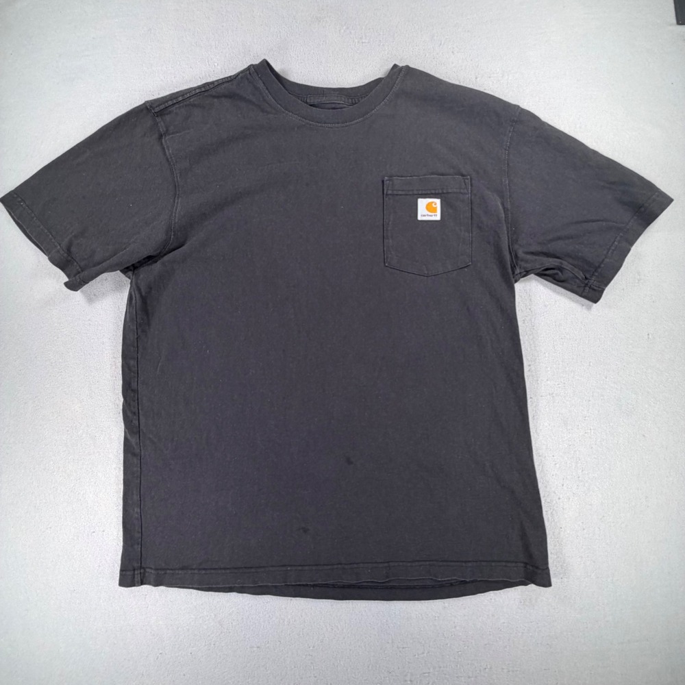 Carhartt K87 Workwear Pocket T-Shirt Black Original Fit Mens Large L Short Slv
